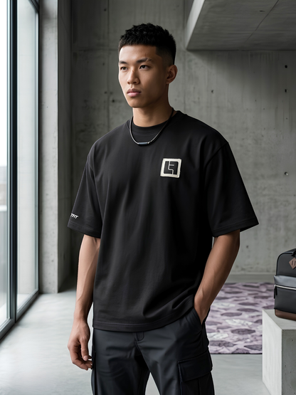 LEWKFIT ESSENTIAL BOXY TEE // BLACK