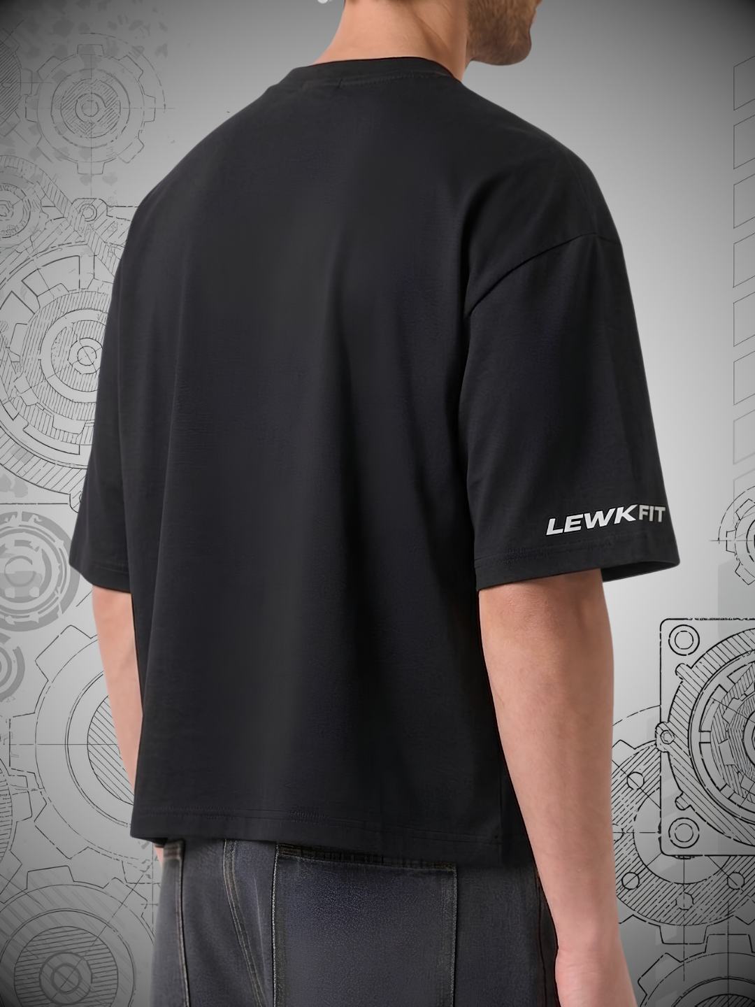 LEWKFIT ESSENTIAL BOXY TEE // BLACK