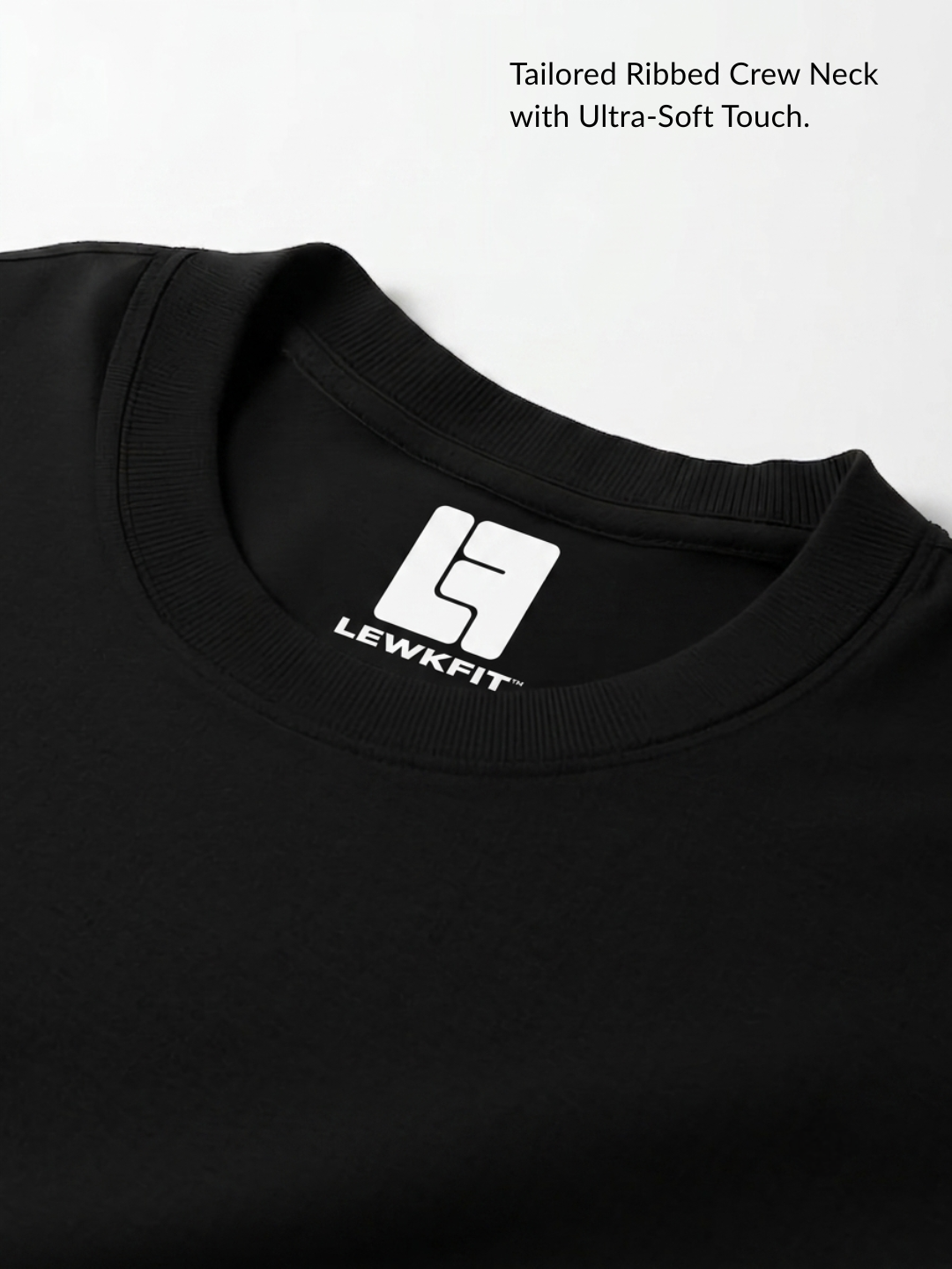 LEWKFIT ESSENTIAL BOXY TEE // BLACK