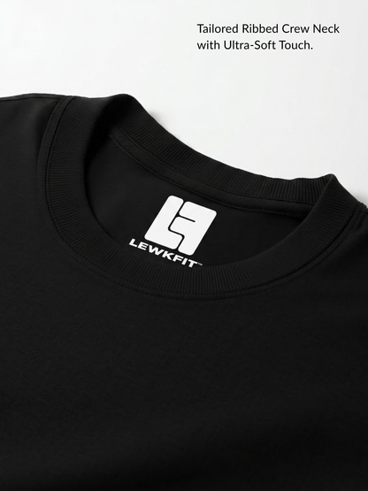 LEWKFIT ESSENTIAL BOXY TEE // BLACK