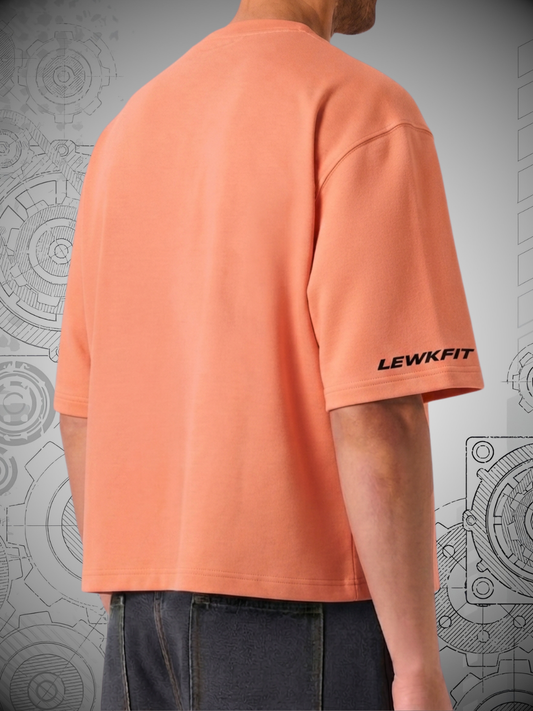 LEWKFIT ESSENTIAL BOXY TEE // PEACH