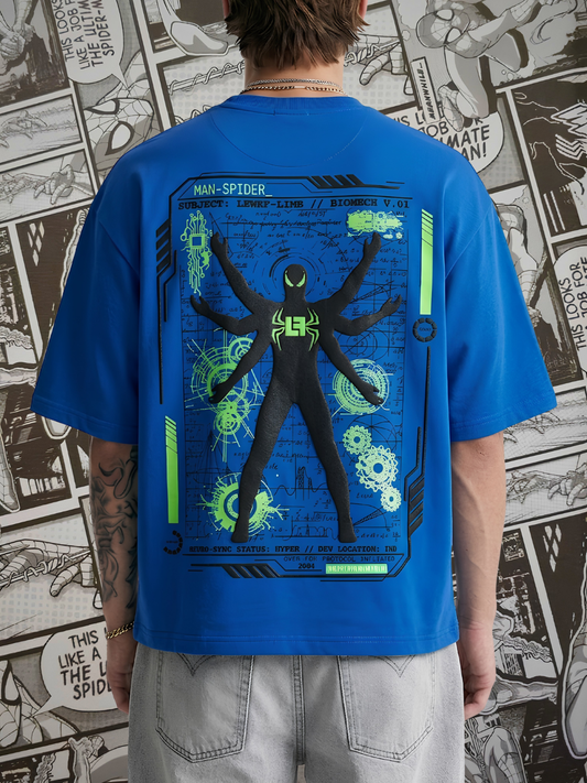 THE MAN-SPIDER TECH TEE // ROYAL BLUE